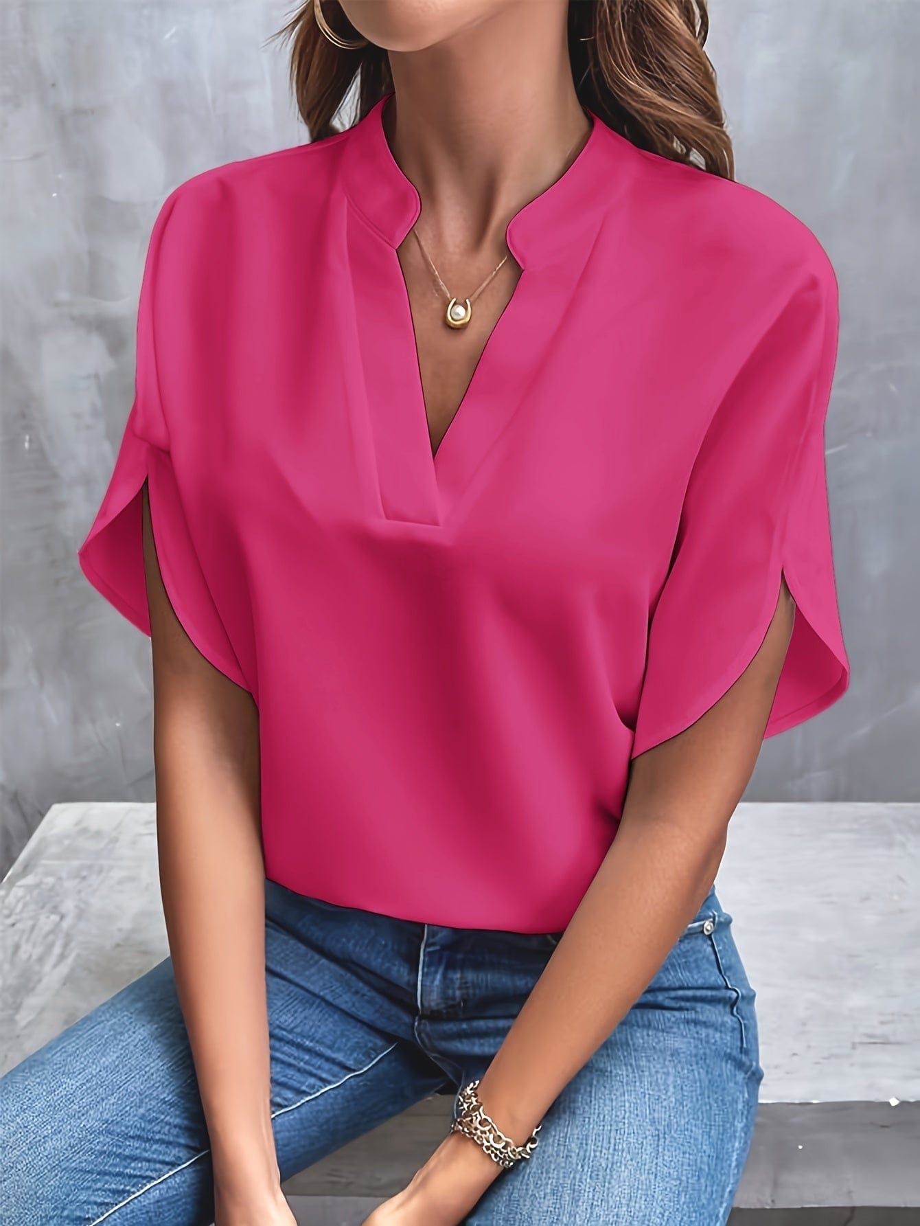 JULITA | Elegancka bluzka z falbanami