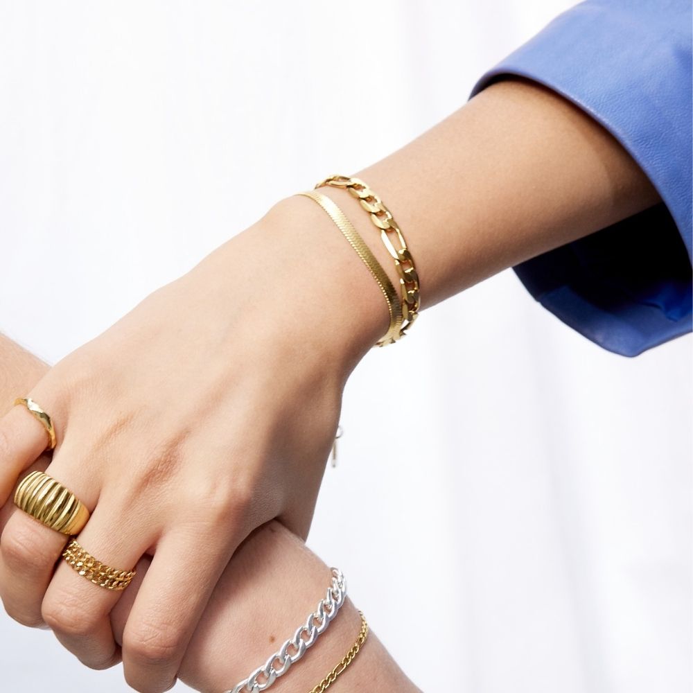 Gigi Armband – 18K Guldbelagt, 7 mm