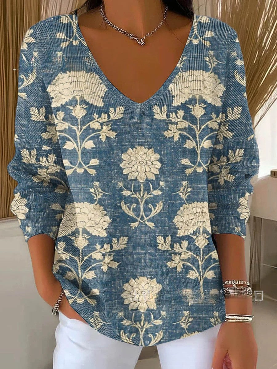 NOEMIE | Sweter z dekoltem w serek