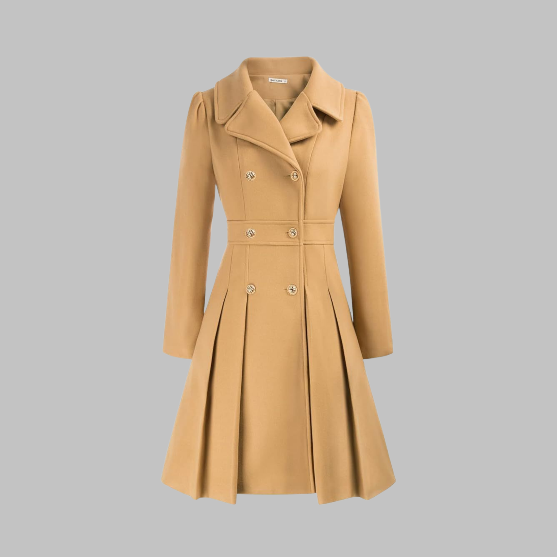 Amelia - Elegant Long Sleeve Coat