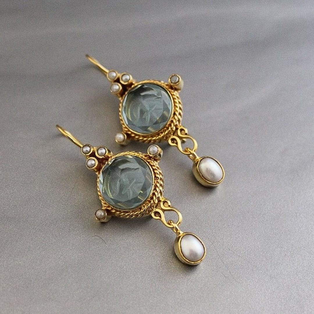 Merena Vintage Perle Øreringe