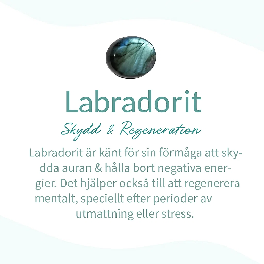 Halsband 'Fin Pärla' i Labradorit