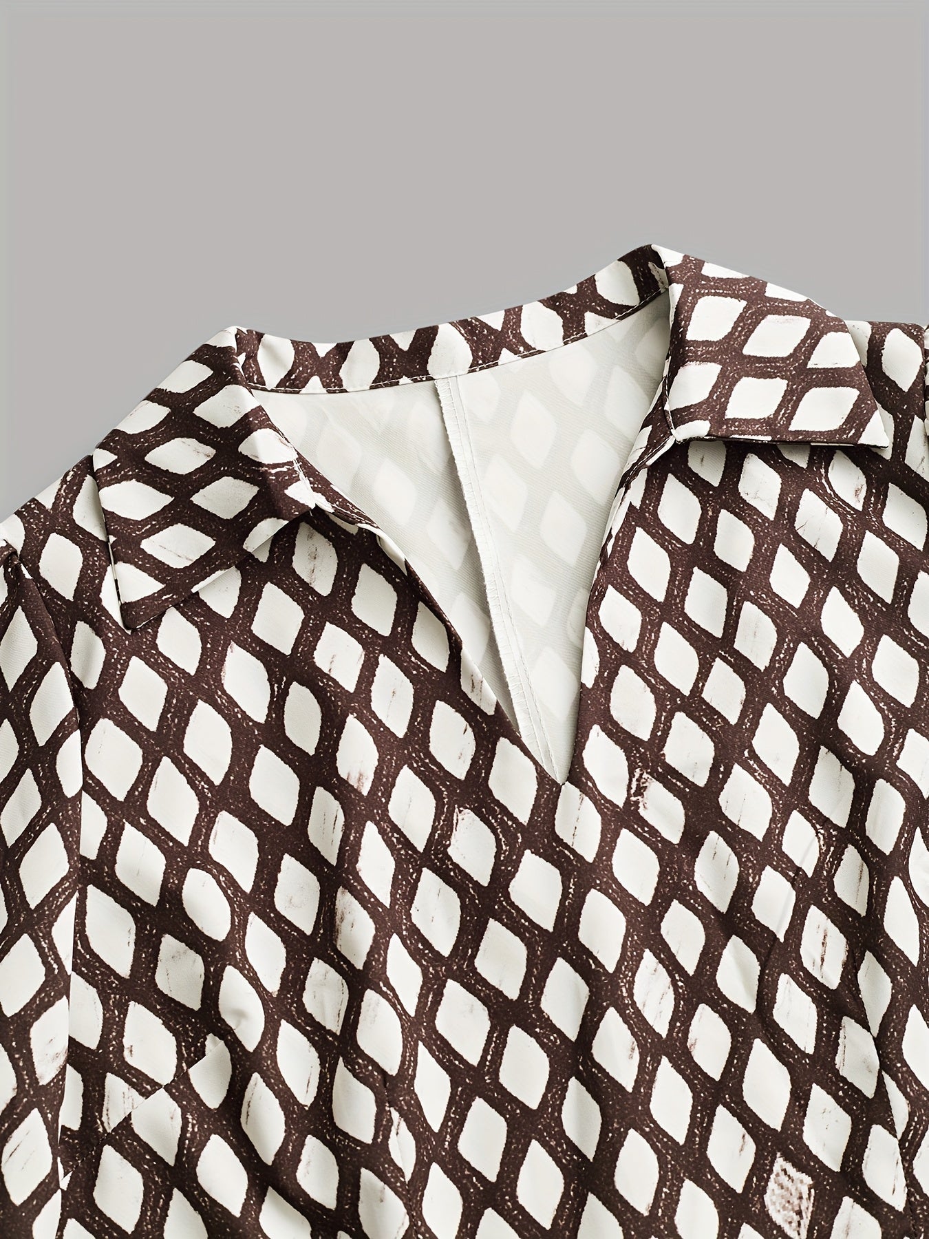 Zara lizzy | Vintage Rhombus Print Dress