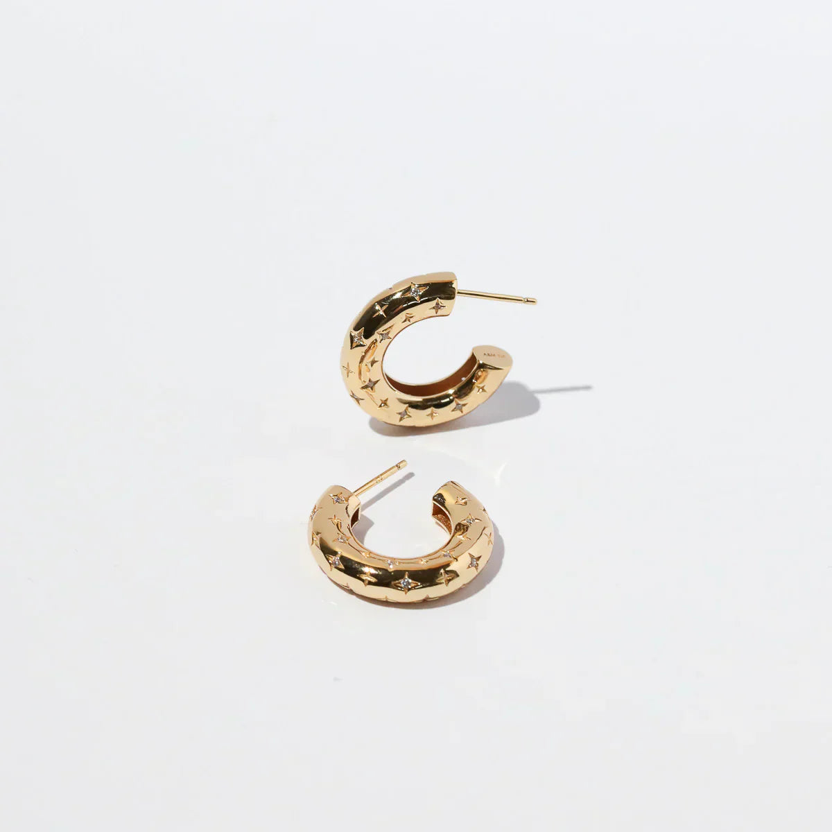 Cosmic Gold Hoop Earrings
