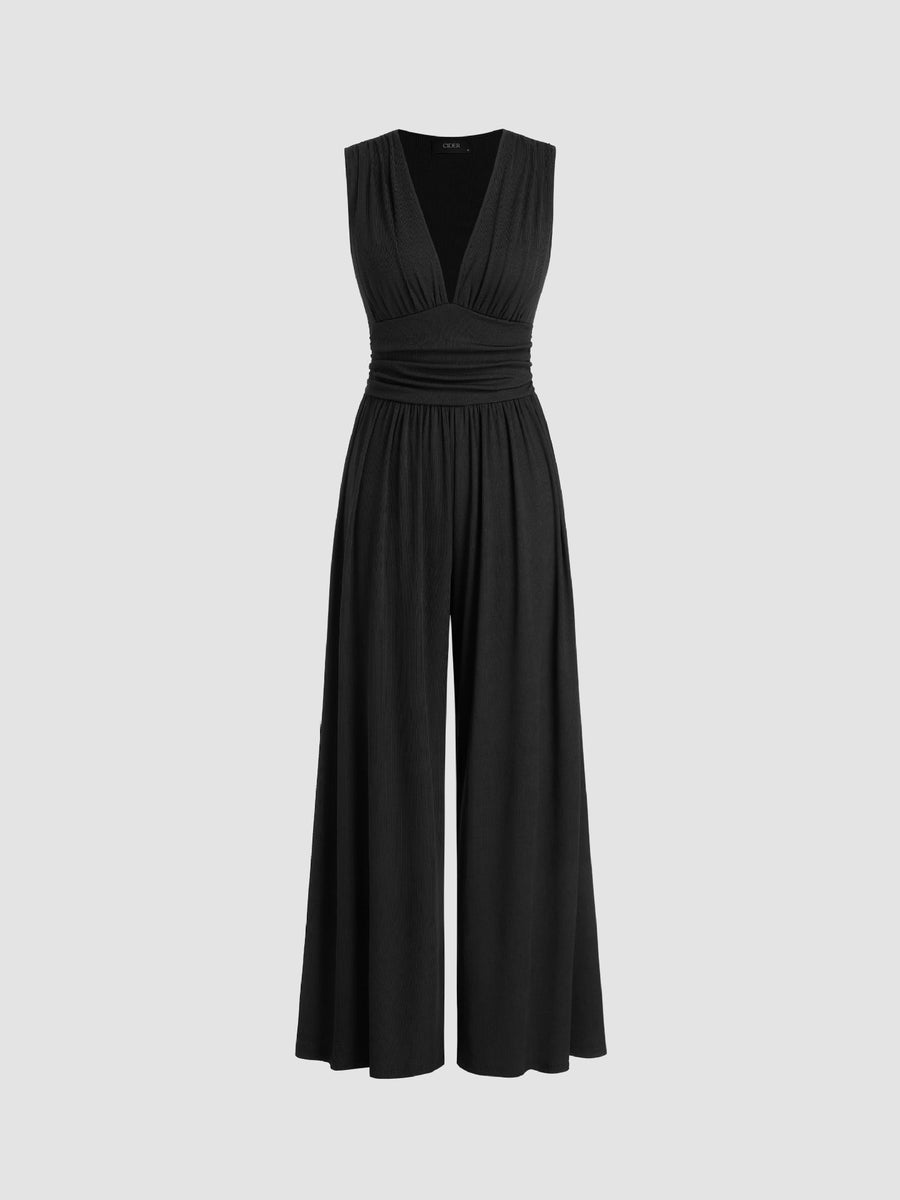 MUTYA™ – Chic Sleeveless Wide-Leg Jumpsuit