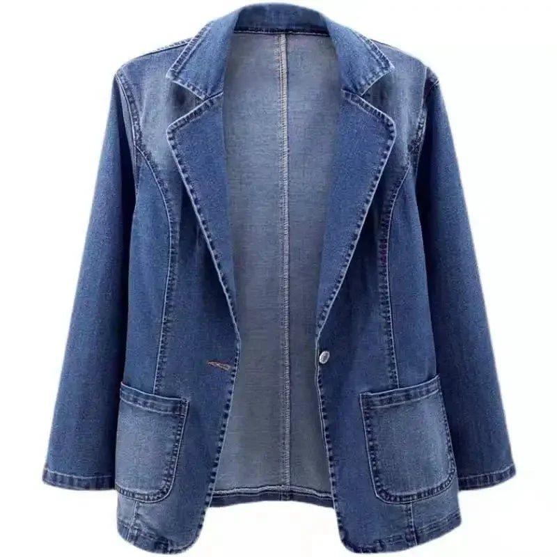 NADI | Stylowy Casual Bawełniany Żakiet Dżinsowy