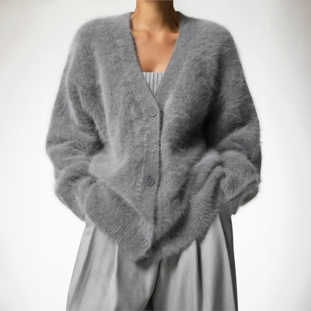 DHALIA | Elegancki kardigan w oversize'owym stylu