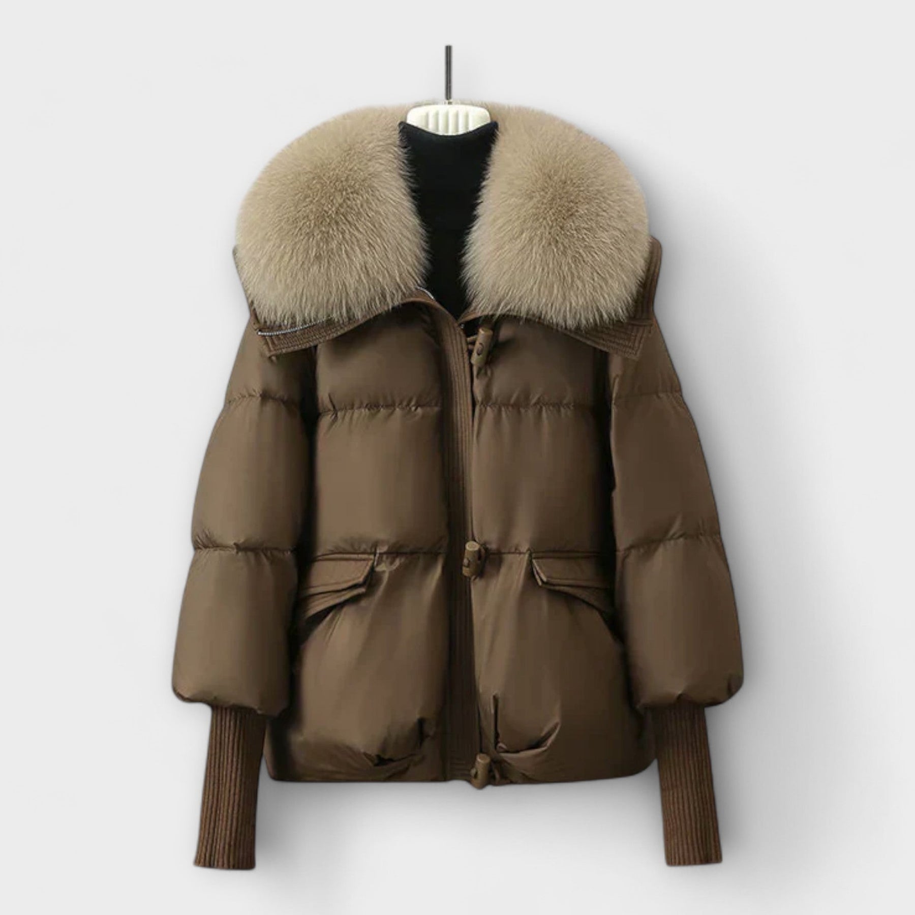 Lucyna – Elegant Jacket with Faux Fur
