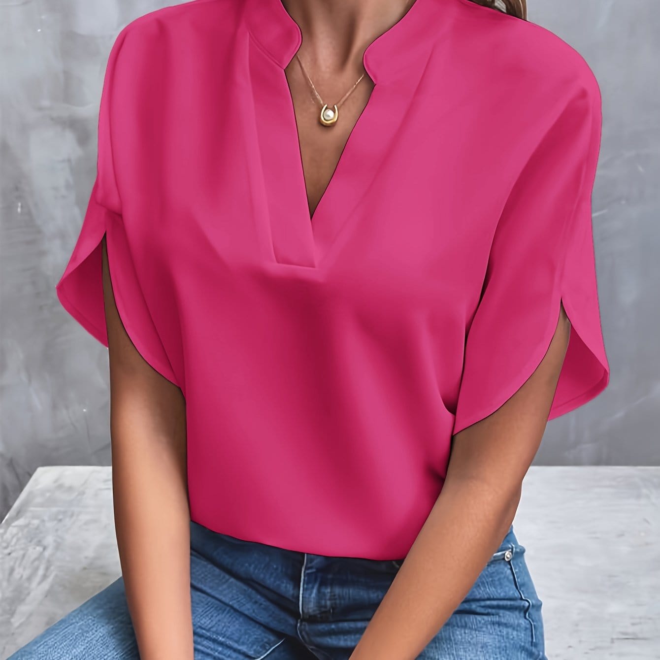 JULITA | Elegancka bluzka z falbanami