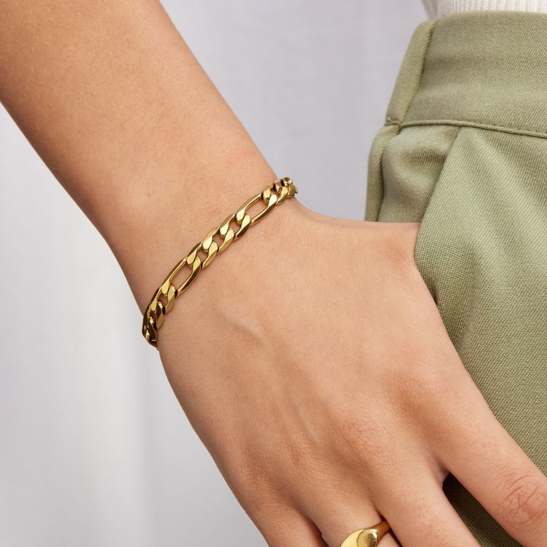 Gigi Armband – 18K Guldbelagt, 7 mm