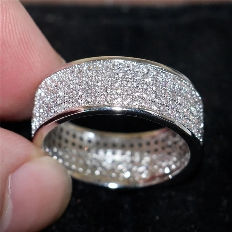 Rhea Paved Band Ring