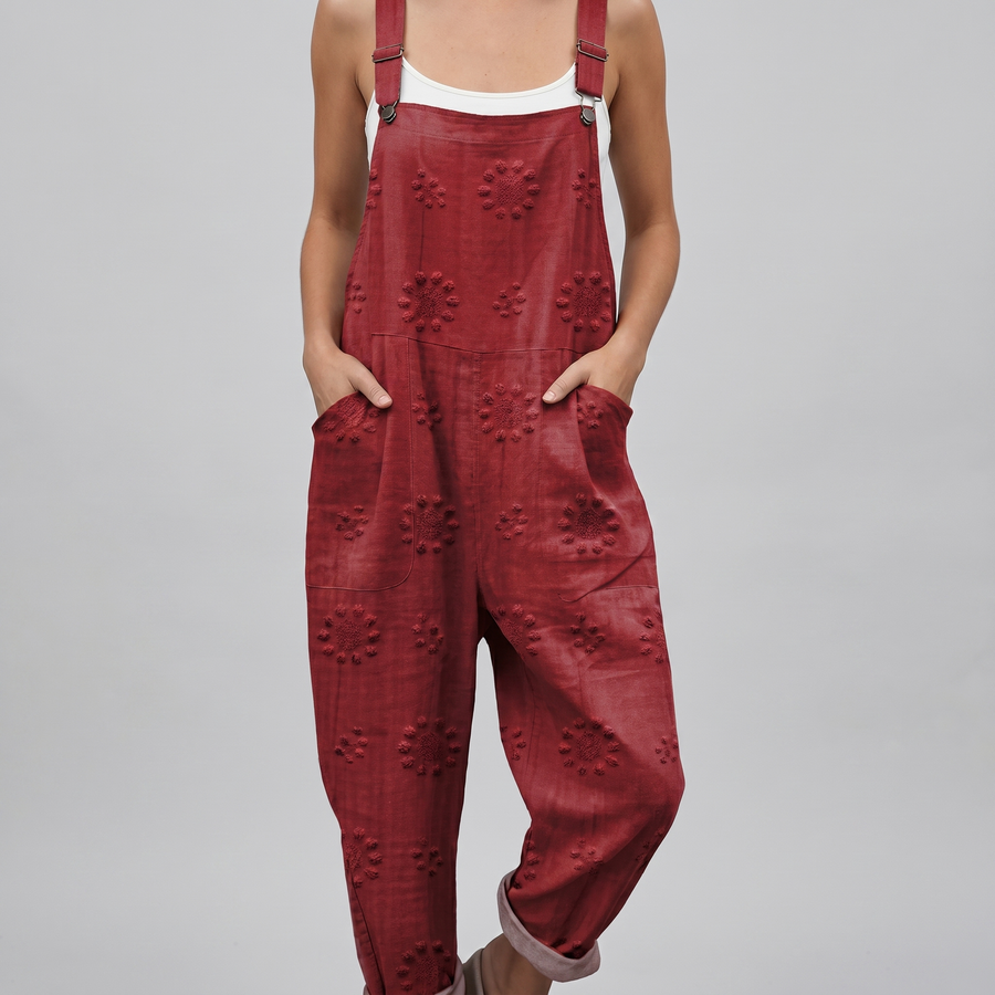 Rosso™ | Crimson Embroidery Jumpsuit