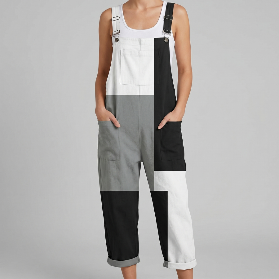 Monty™ | Monochrome Colourblock Jumpsuit