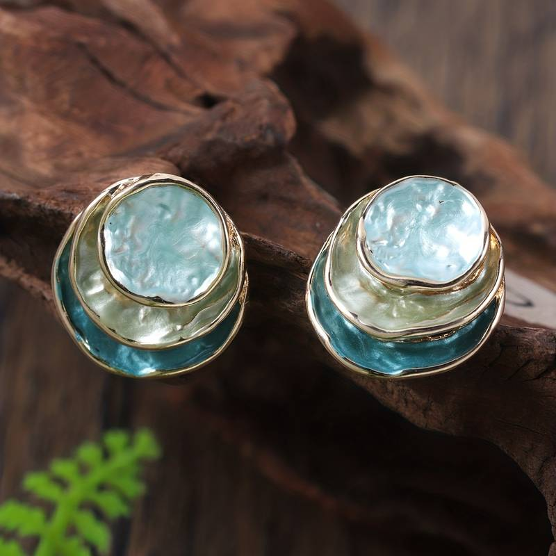 Handcrafted Coastal Lager Earrings
