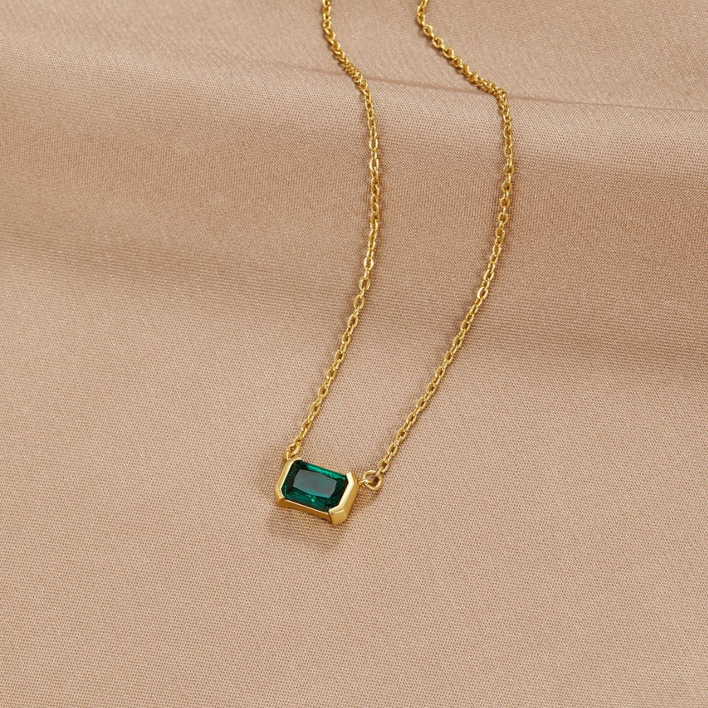 Moni Grøn Smaragd Necklace