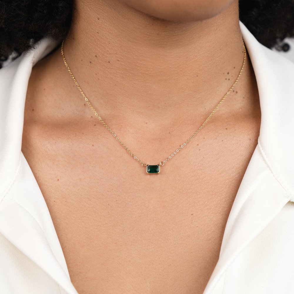 Moni Grøn Smaragd Necklace