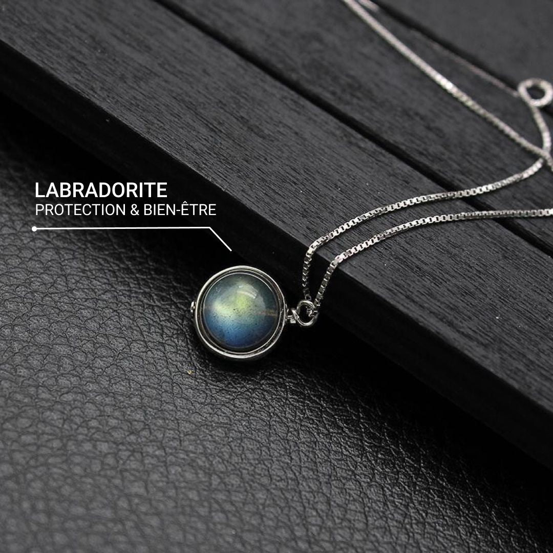 Halsband 'Fin Pärla' i Labradorit