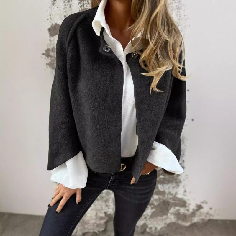 ELISE | Krótka kurtka z eleganckimi, szerokimi rękawami