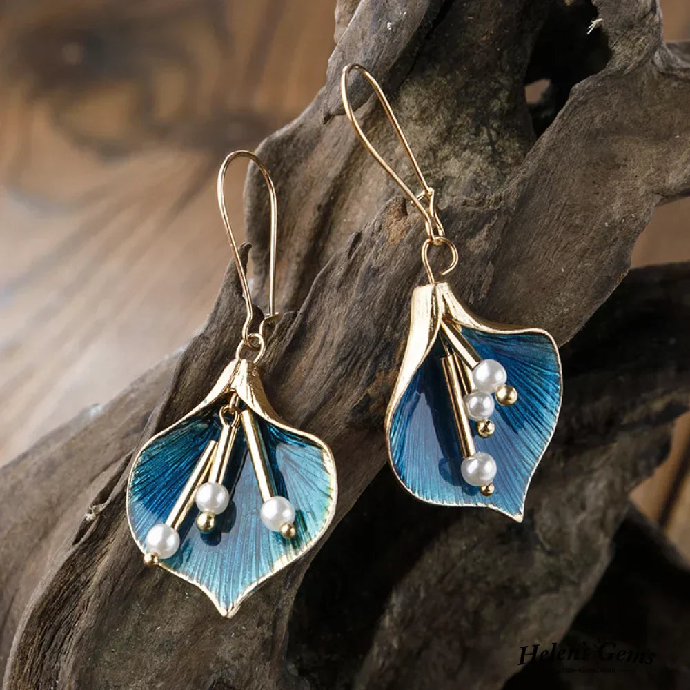 Ocean Lily Earrings